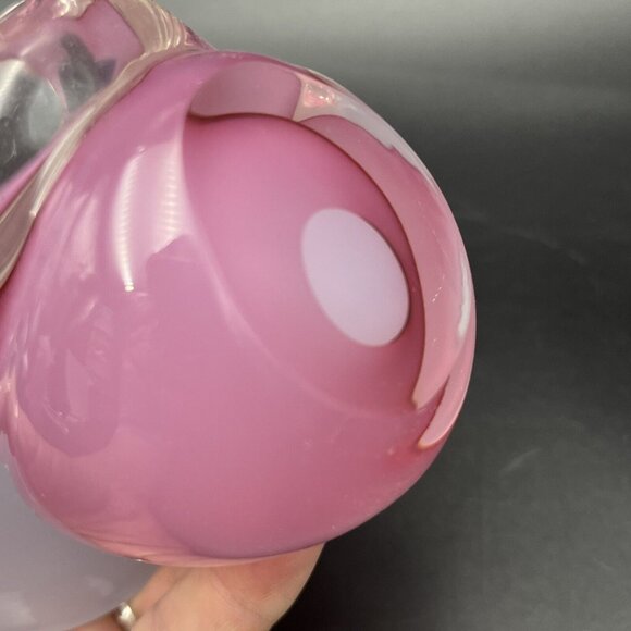 MURANO VETRERIA ARTISTICA OBALL PINK & WHITE ALABASTRO ASIAN ORIENTAL MAN & LADY - Picture 15 of 16